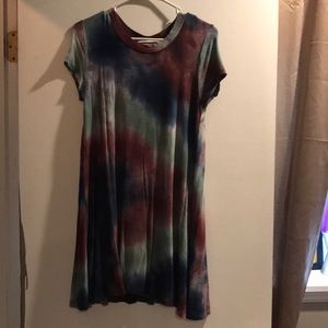 Gypsy warrior tie dye loose fit dress